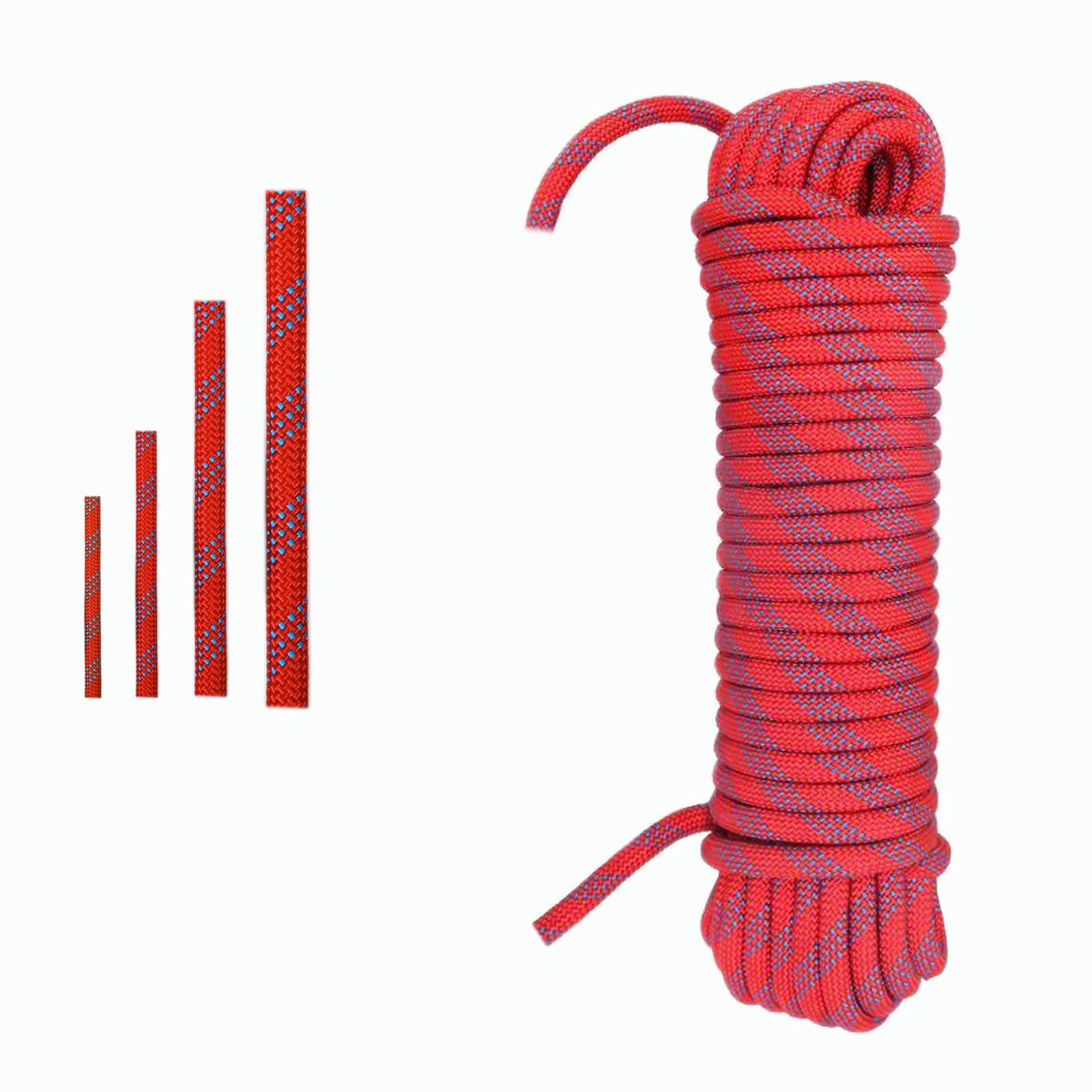 Tread star Polypropylene Rope 6 mm -30 m Red Rope Polypropylene Rope Outdoor Rope Braided Rope Textile Rope Lead Nylon Cord Poly Rope Braided Rope (Red