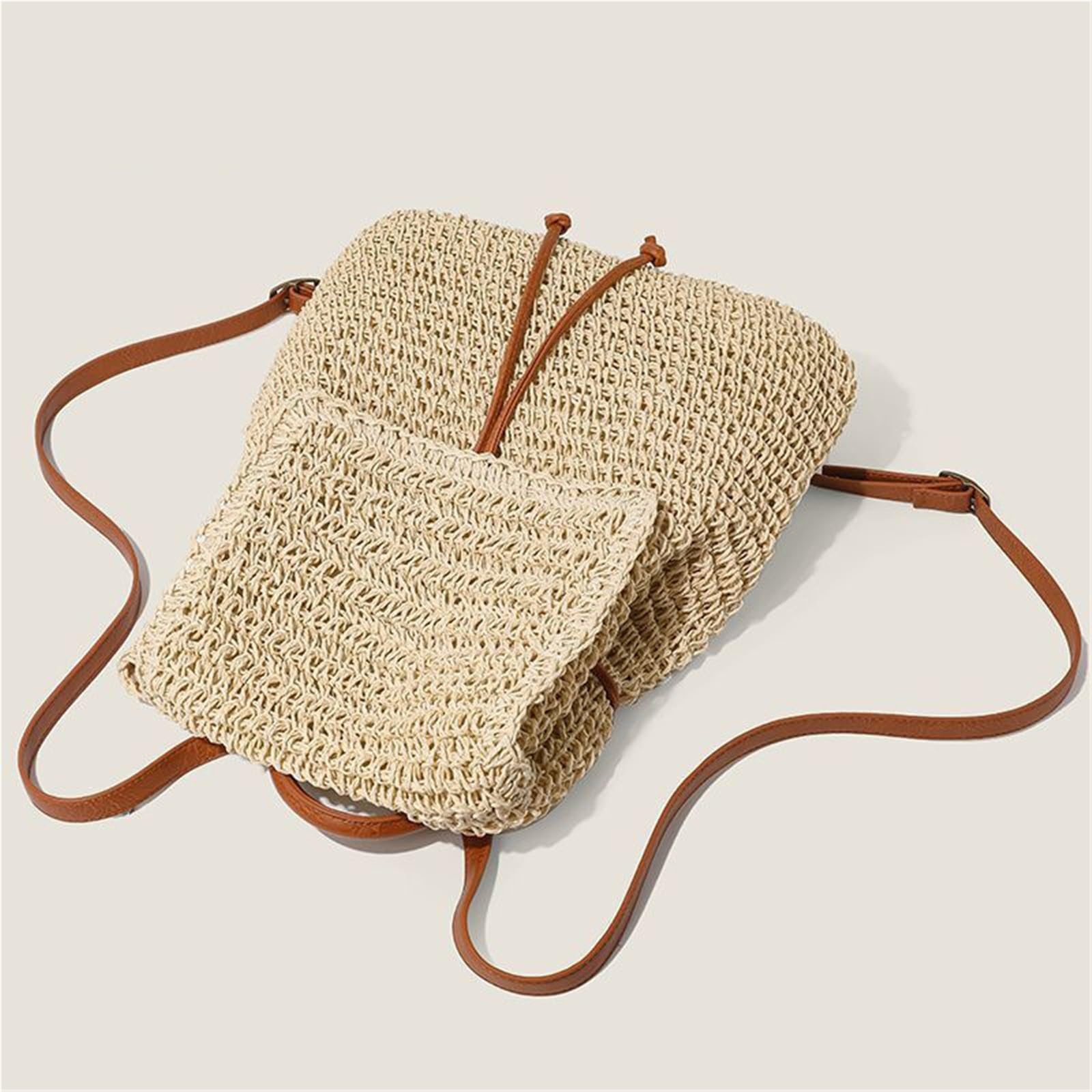 Zaino da spiaggia estivo Boho Hollow all'uncinetto donna