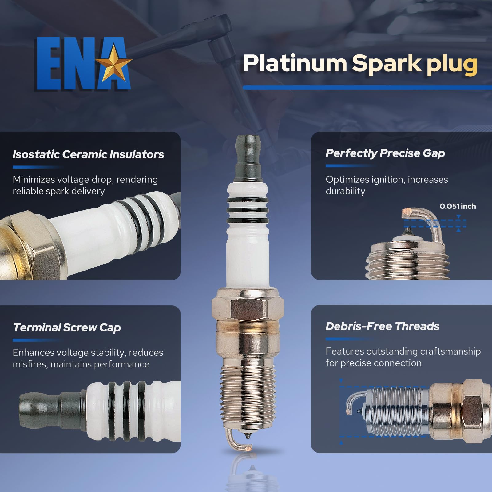 DG500 Ignition Coil Pack Spark Plugs Compatible with 3.0L 2001 2002 2003 2004 2005 2006 2007 2008 Ford Escape Freestyles Taurus 500 Five Hundred Mazda Tribute Mercury Mariner Montego Sable Set of 6