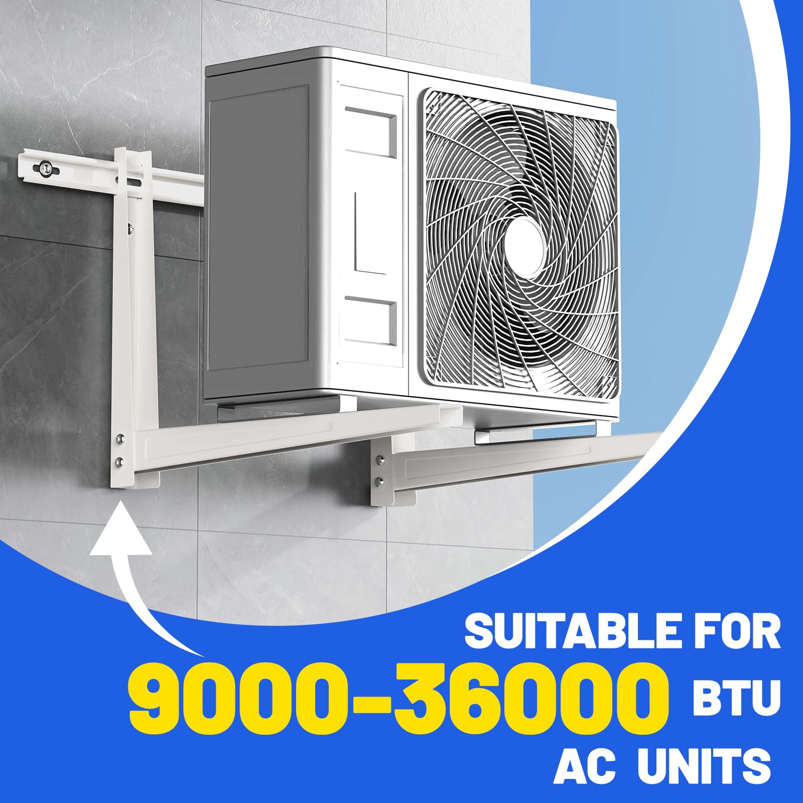 Wall Ounting Bracket For 9000-36000 Btu Condenser Ductless Ini Split - View #10