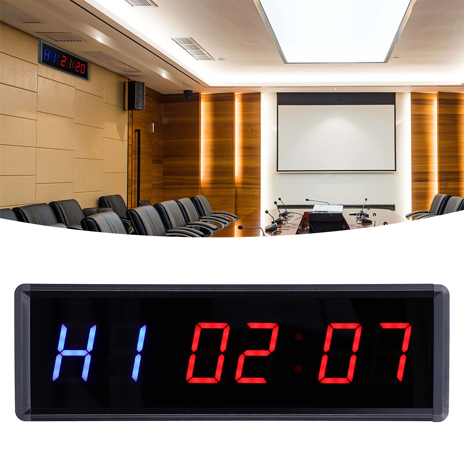 Fitness-Timer, LED-Intervall-Timer LED-Timer mit Fernbedienung für Home Gym Fitness