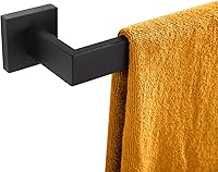 KOKOSIRI 24 Inch Matte Black Towel Bar - SUS304 Stainless Steel Wall Mount Bathroom Kitchen Towel Holder, Rustproof Single Rack B4003BK-L24