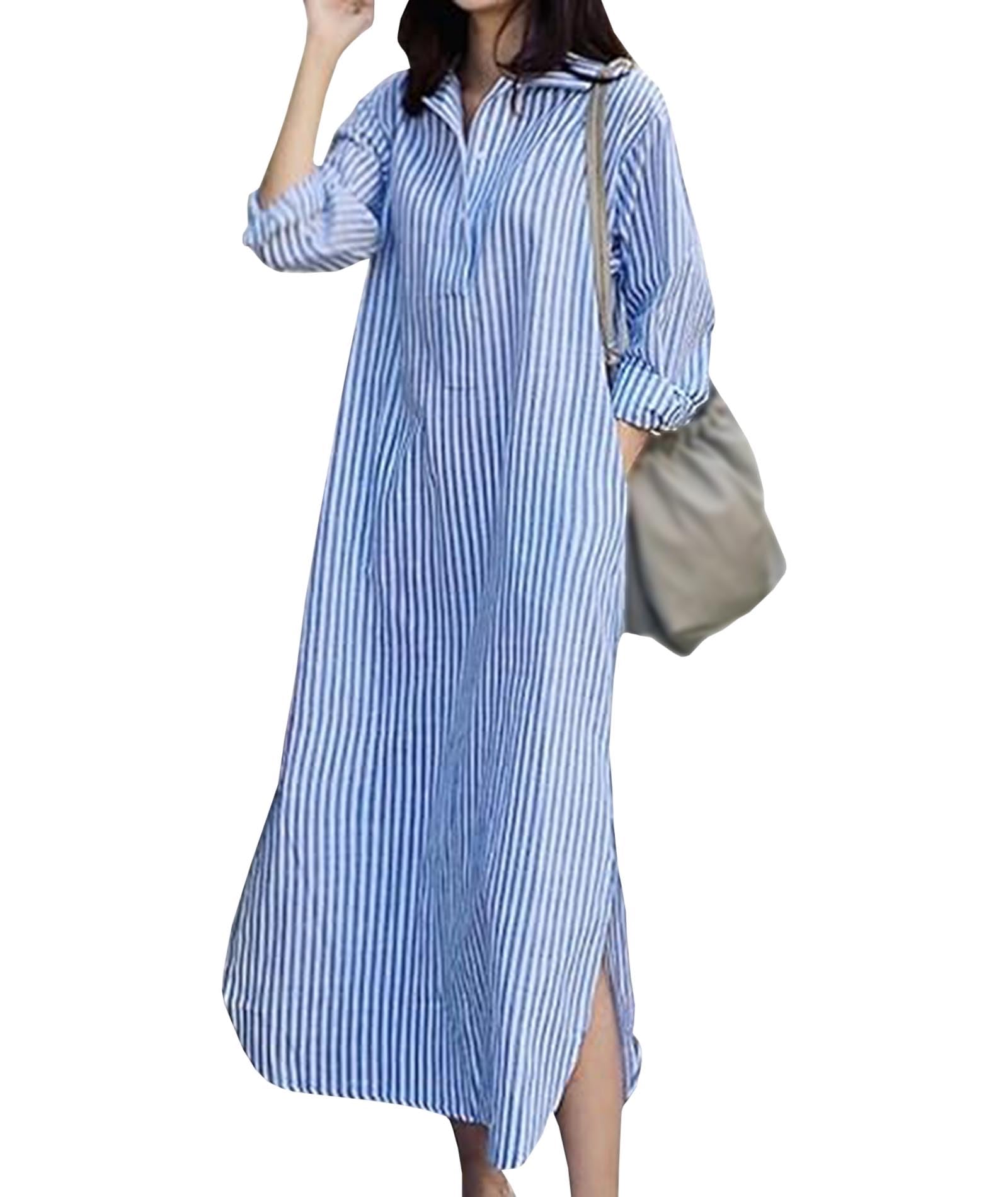 Robe chemise rayée ample SOMTHRON la solution confort contre les vêtements serrés - 8