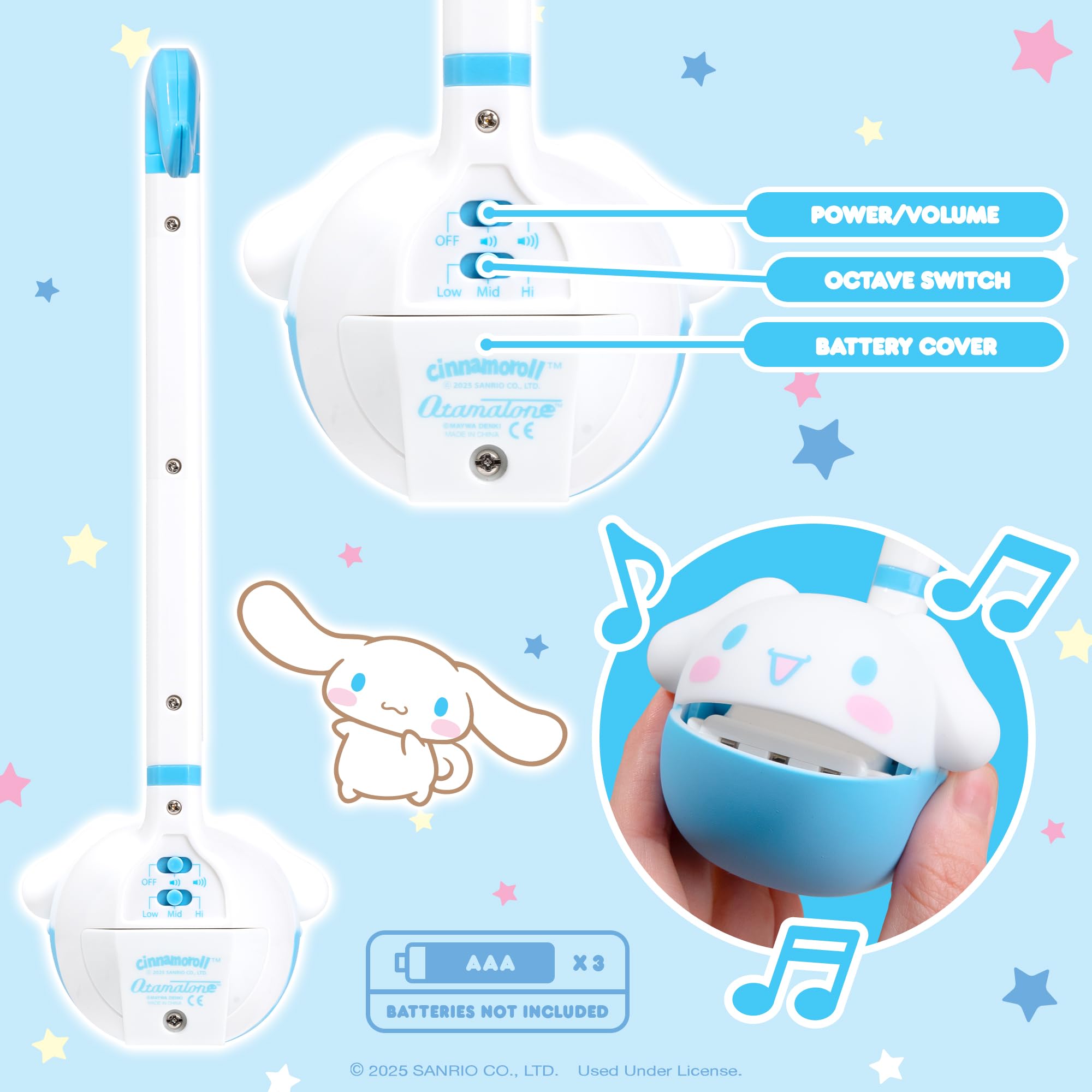 Amazon.com: Otamatone Sanrio Cinnamoroll Electronic Portable Music