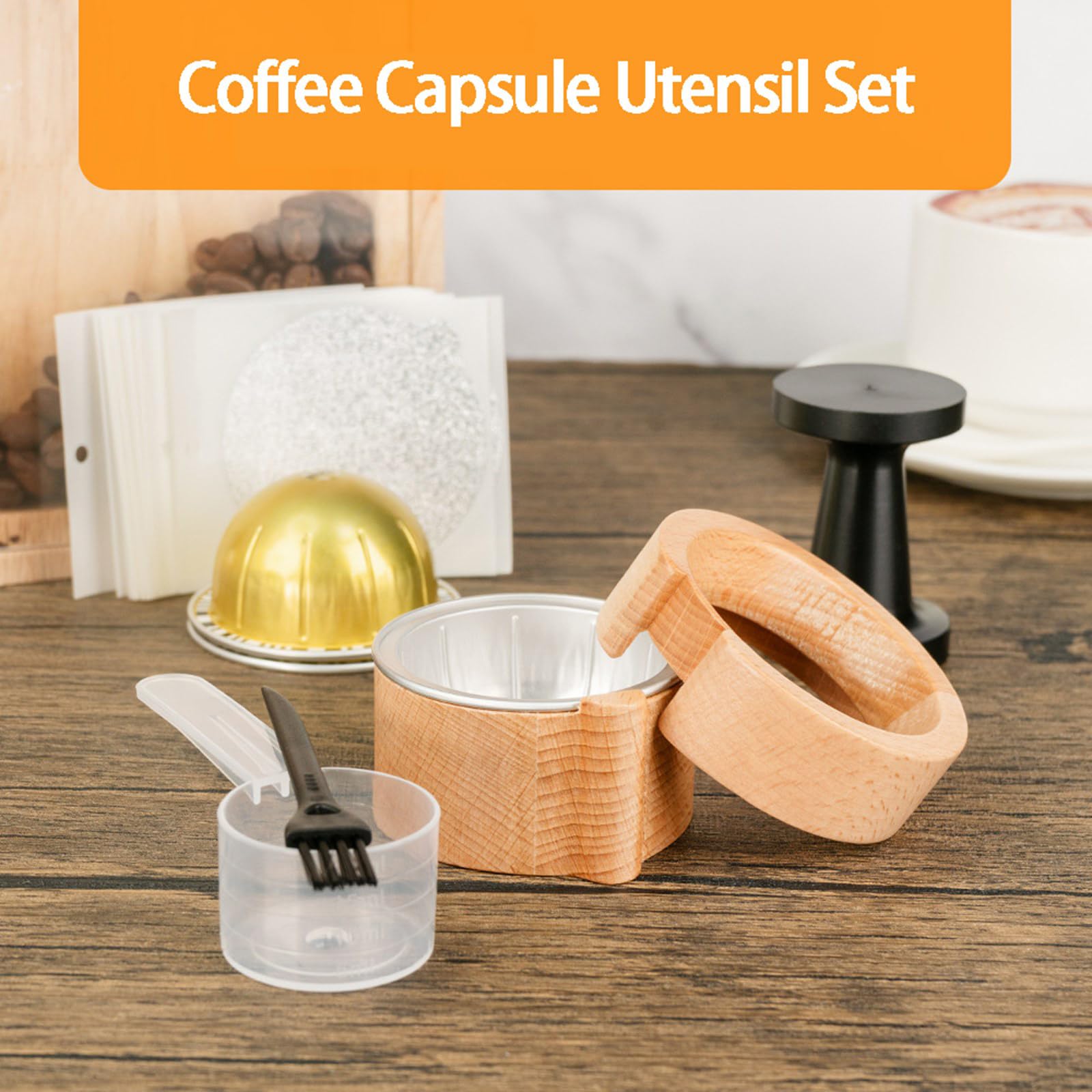 Juego de relleno de cápsulas de café, fácil de usar, accesorio de recarga de herramientas de recarga