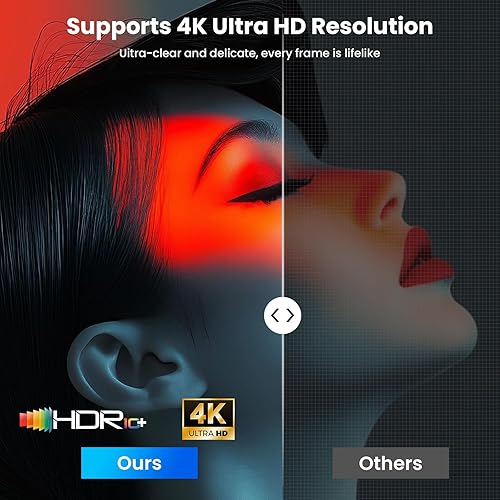 Miniatura 8 de [Google TV oficial] Proyector inteligente 4K compatible con WiFi y Bluetooth, proyector de cine al aire libre con enfoque automático, proyector de