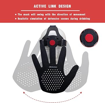 Headgear Blocking Guards Basketball Defensive Mask 2nd Generation 3D Eye-Blocking Shooting Dribble Training Mask, Guard Shooter Jump Shot Basketball Game Training Equipment