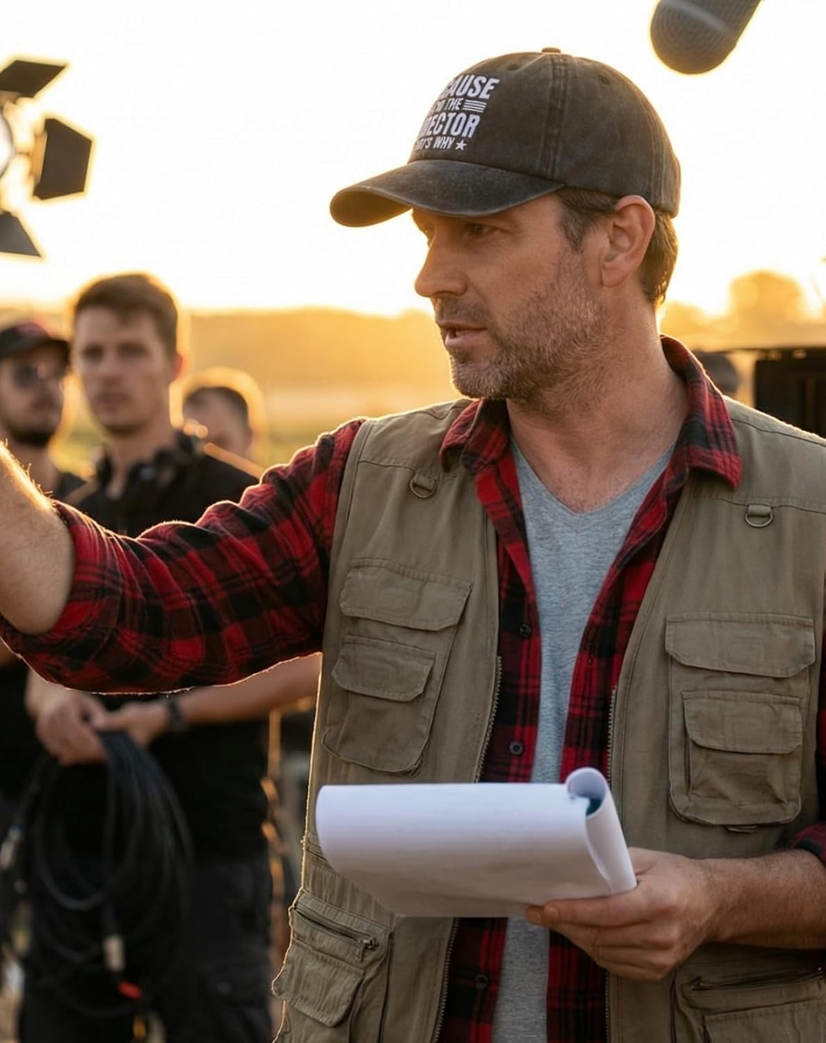 InnoBeta Funny Director Gifts Cap for Men, Women for Christmas, Birthday, Adjustable Embroidered Baseball Hat Black - Image 4