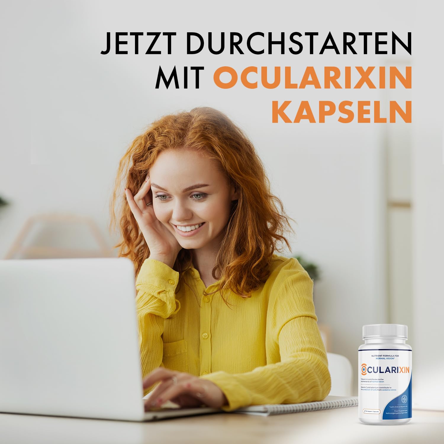 Ocularixin Kapseln | Für deine tägliche Balance | Mit Lutein, Vitaminen & Pflanzenextrakten | 1x30 Kapseln