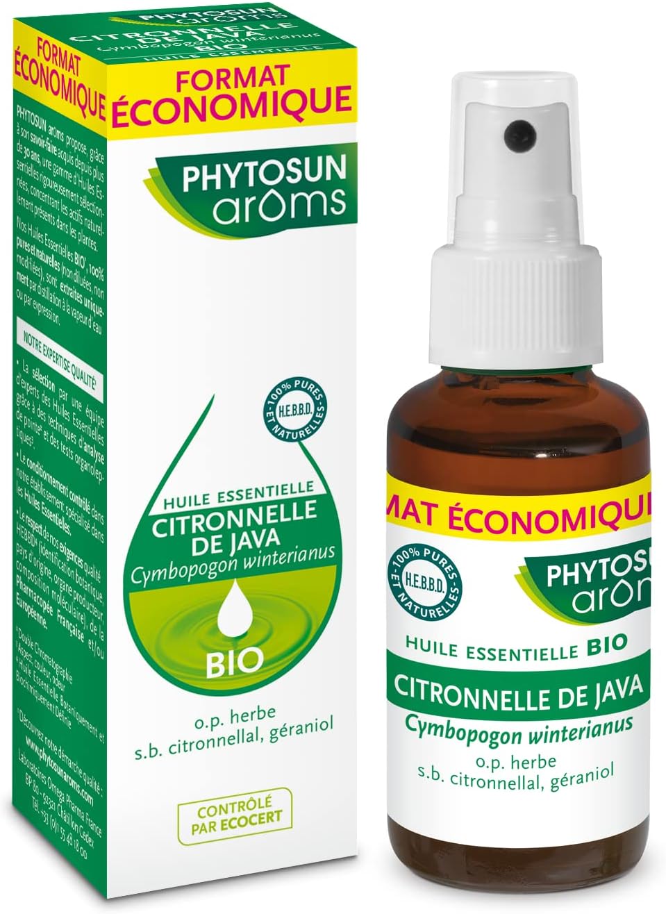 Phytosun Arôms Huile Essentielle de Citronnelle de Java Bio - 100 % ...