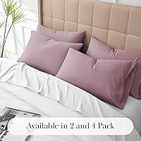 Vista 67 de Southshore Fine Linens® - Vilano® Springs - Par de fundas de almohada plisadas, color verde azulado, estándar (Queen)