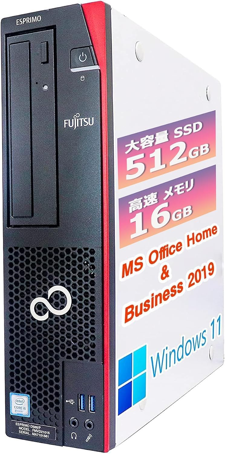 富士通 デスクトップPC D587 / Win11 Pro/MS Office H&B 2019 / Core i5-750