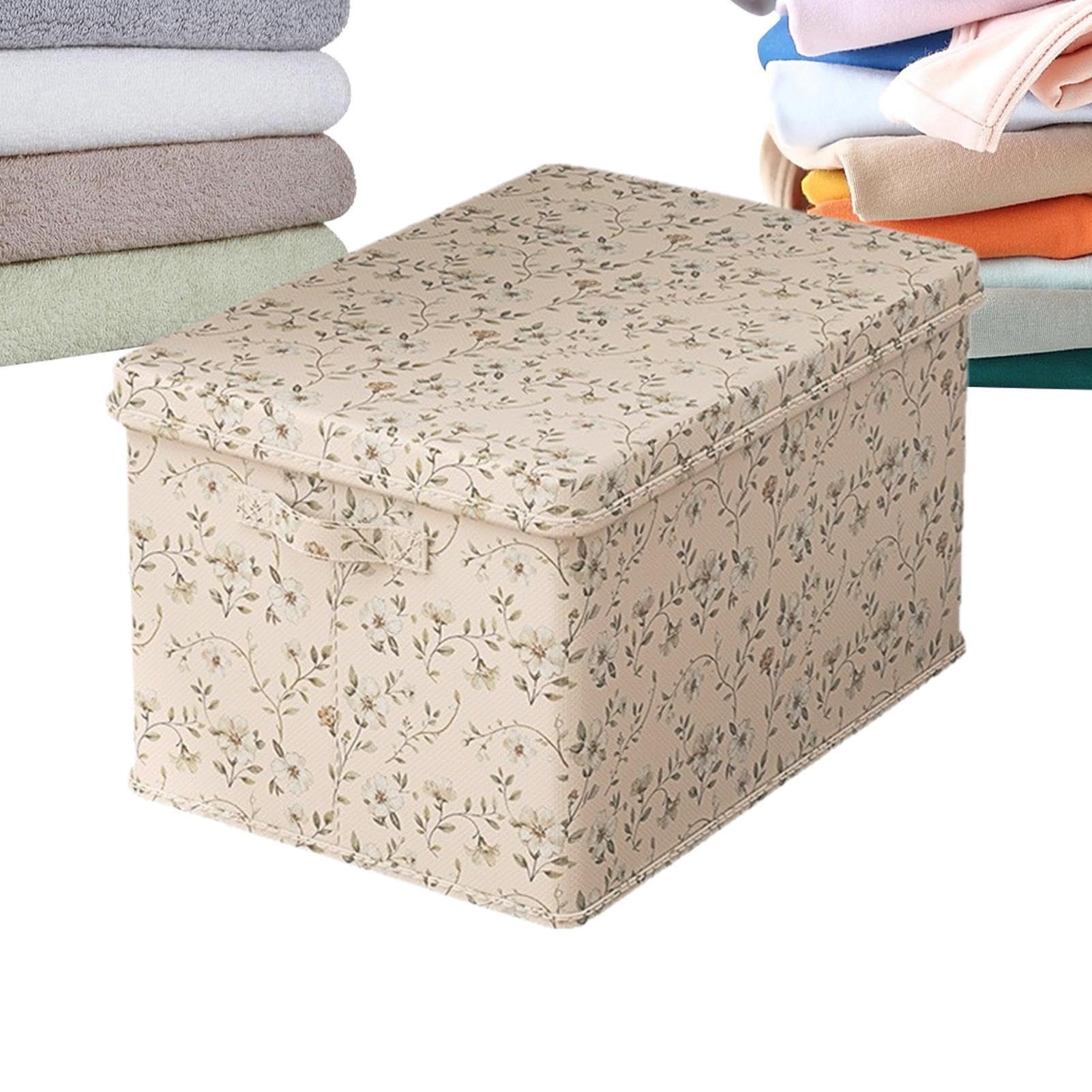 Organiseur de placard dressing panier de rangement lavable pour linge de lit et maison