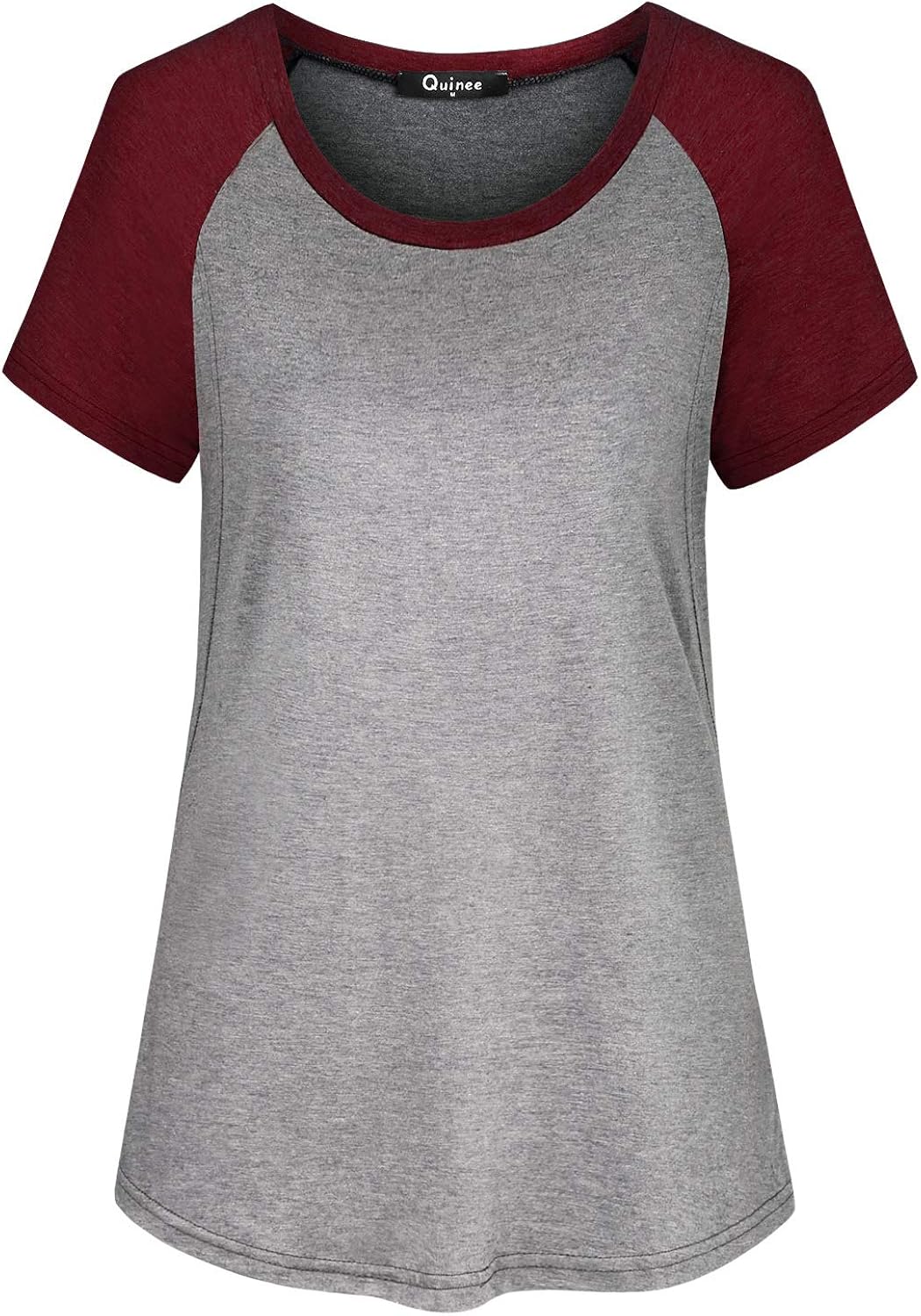 Quinee Womens Short Sleeve Maternity Nursing Tops Raglan Breastfeeding Shirts at  Women’s Clothing store