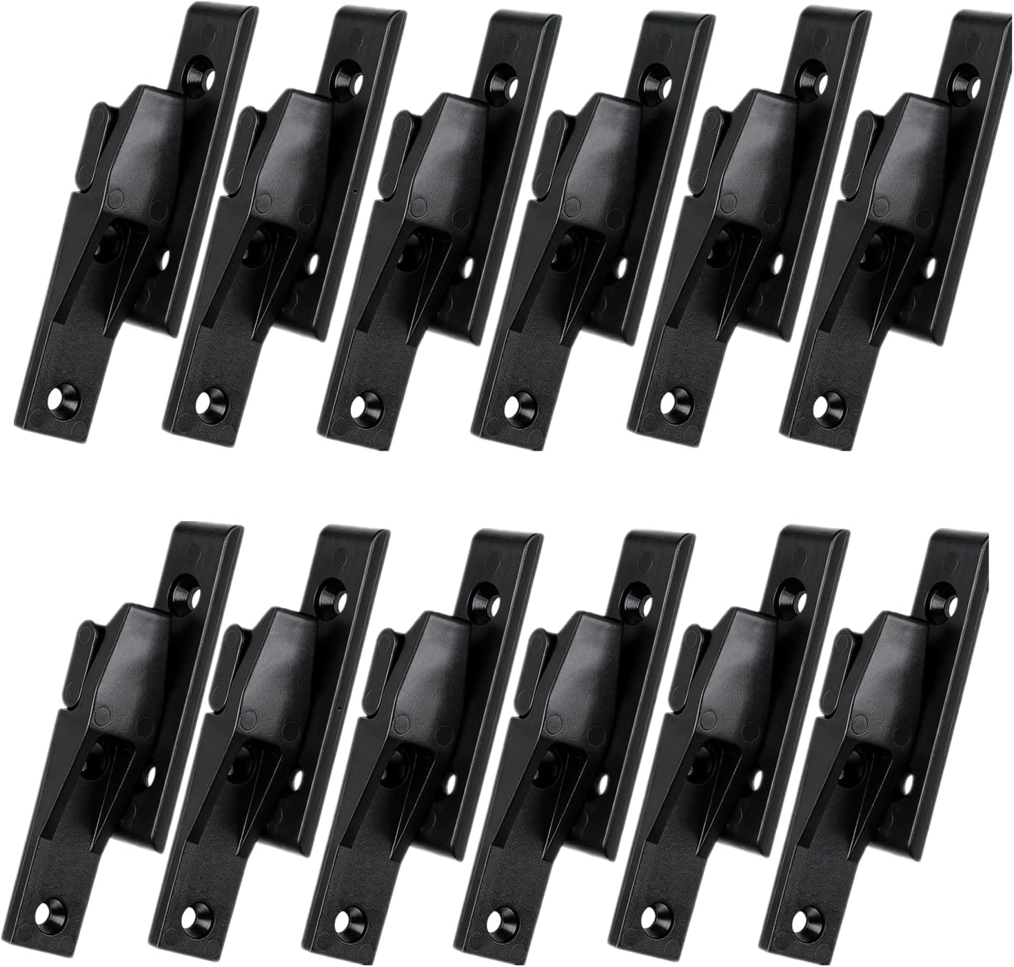 Black ABS Plastic Furniture Suspension Fitting, 12 Sets