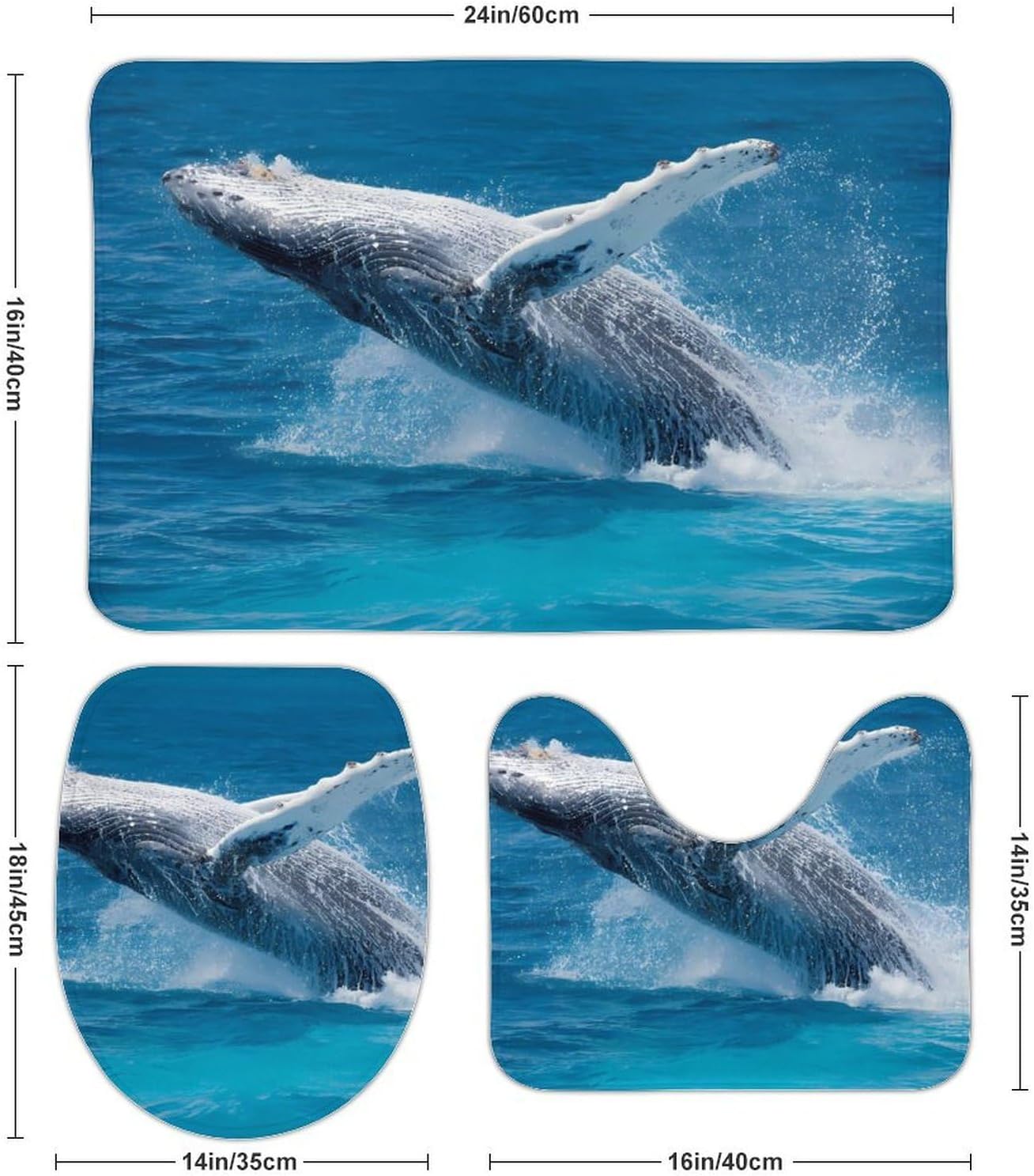 Majestic Humpback Whale Jumping Boys Girls Short Sleeve Shirts Graphic T-Shirts Crewneck Casual Printed Tee
