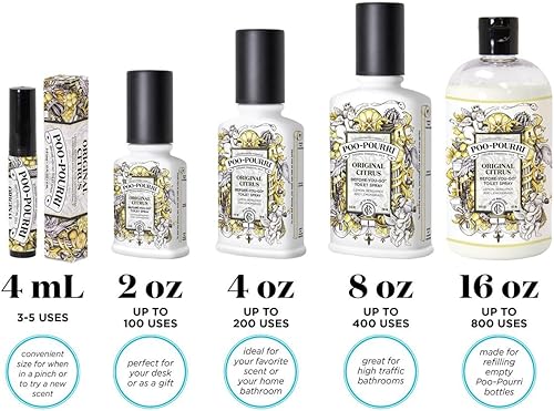 Miniatura 5 de Poo-Pourri Before-You-Go - Botella de espray para inodoro aroma original 2 onzas líquidas paquete de 2