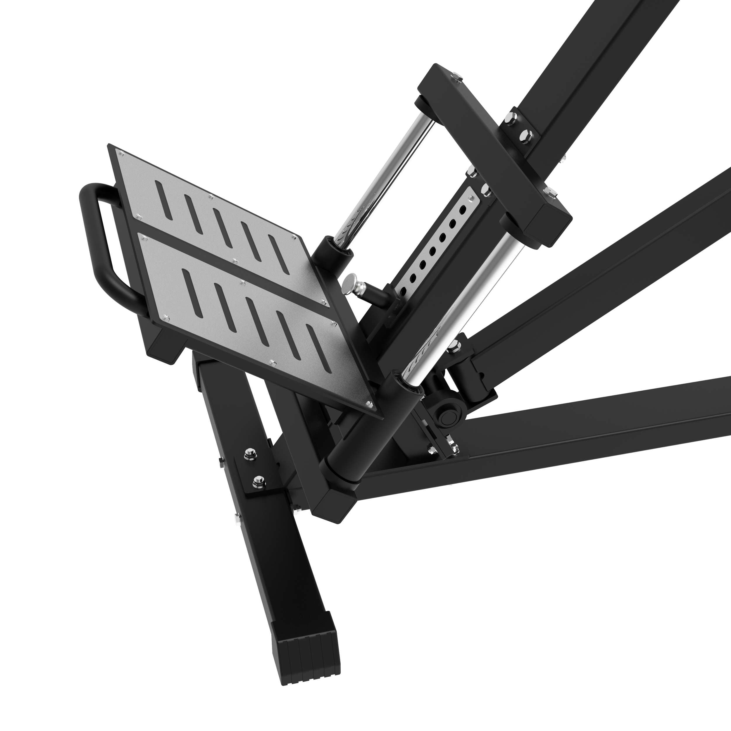 Tunturi Platinum Adjustable T-Bar Row Kraftstation – Fitnessgerät für Rückentraining – Plate Loaded Homegym – Maximal 200 kg Gewicht – V-Serie