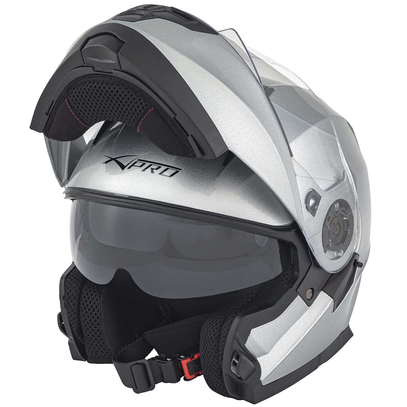 Casco Moto Modulare Apribile Touring Sport Visiera Parasole