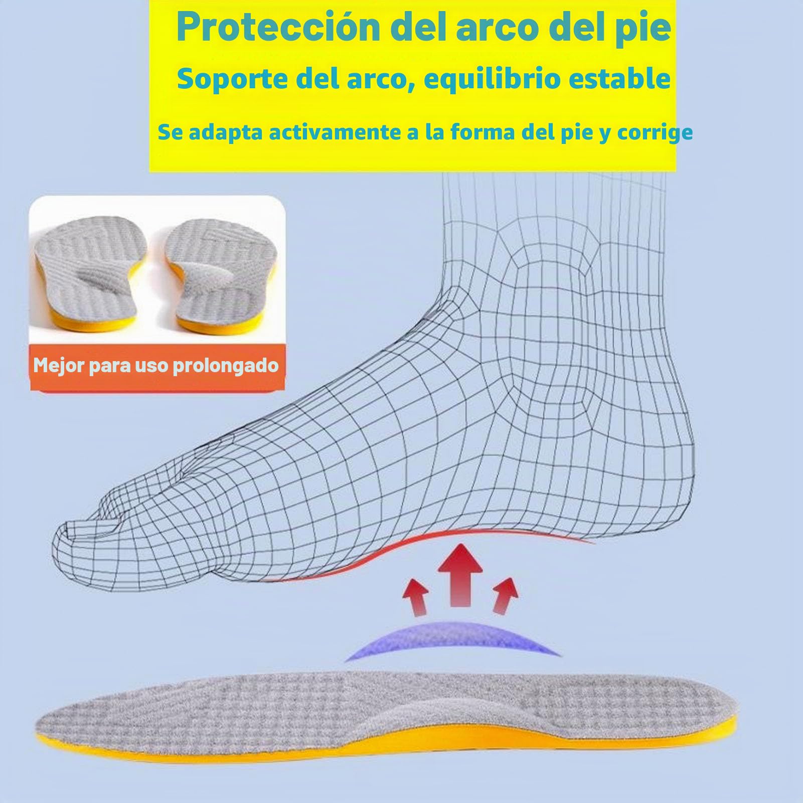 Goofort Plantillas ortopédicas 4 en 1 para corregir la postura, plantillas de gel para pies planos, soporte de arco ortopédico, sobrepronación, supinación, fascitis plantar, metatarsalgia X/O, valgus