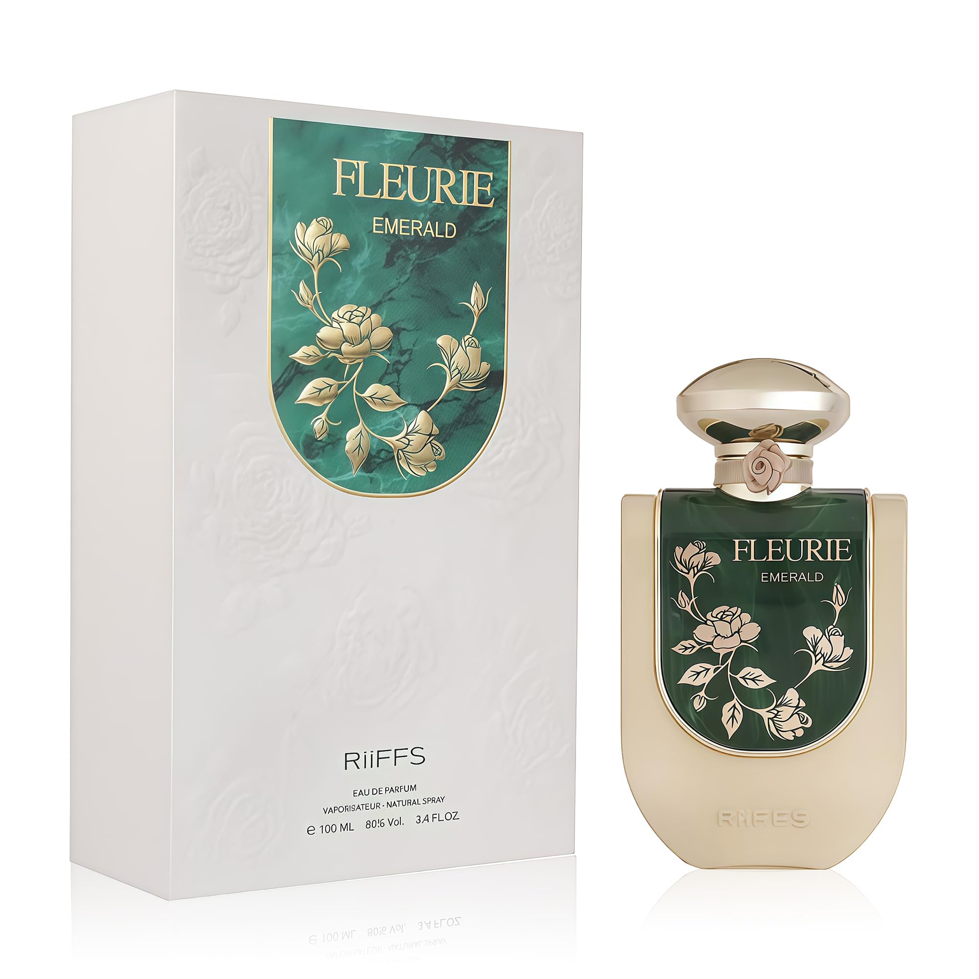 Riiffs Fleurie Emerald Women's Gourmand Perfume Eau de Parfum - Vanilla, Caramel, Floral,…
