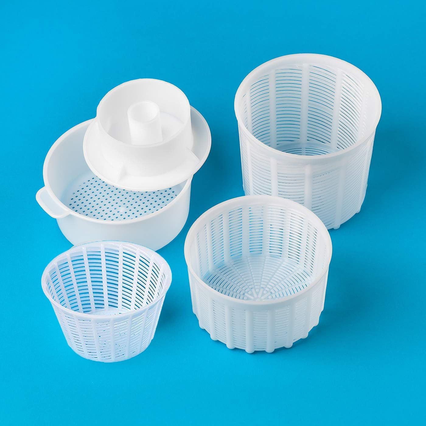 Lot 4 Brie Goat Ricotta Cheese Mold Basket 1KG Camembert Cheese Mold Drainer – Cheese Making Set Kit Molds Sheep Cheese Maker Hard Cheese Making Kit hacer queso Lot 4 Brie Goat Ricotta Cheese Mold Basket 1KG Camembert Cheese Mold Drainer – Cheese Making Set Kit Molds Sheep Cheese Maker Hard Cheese Making Kit hacer queso