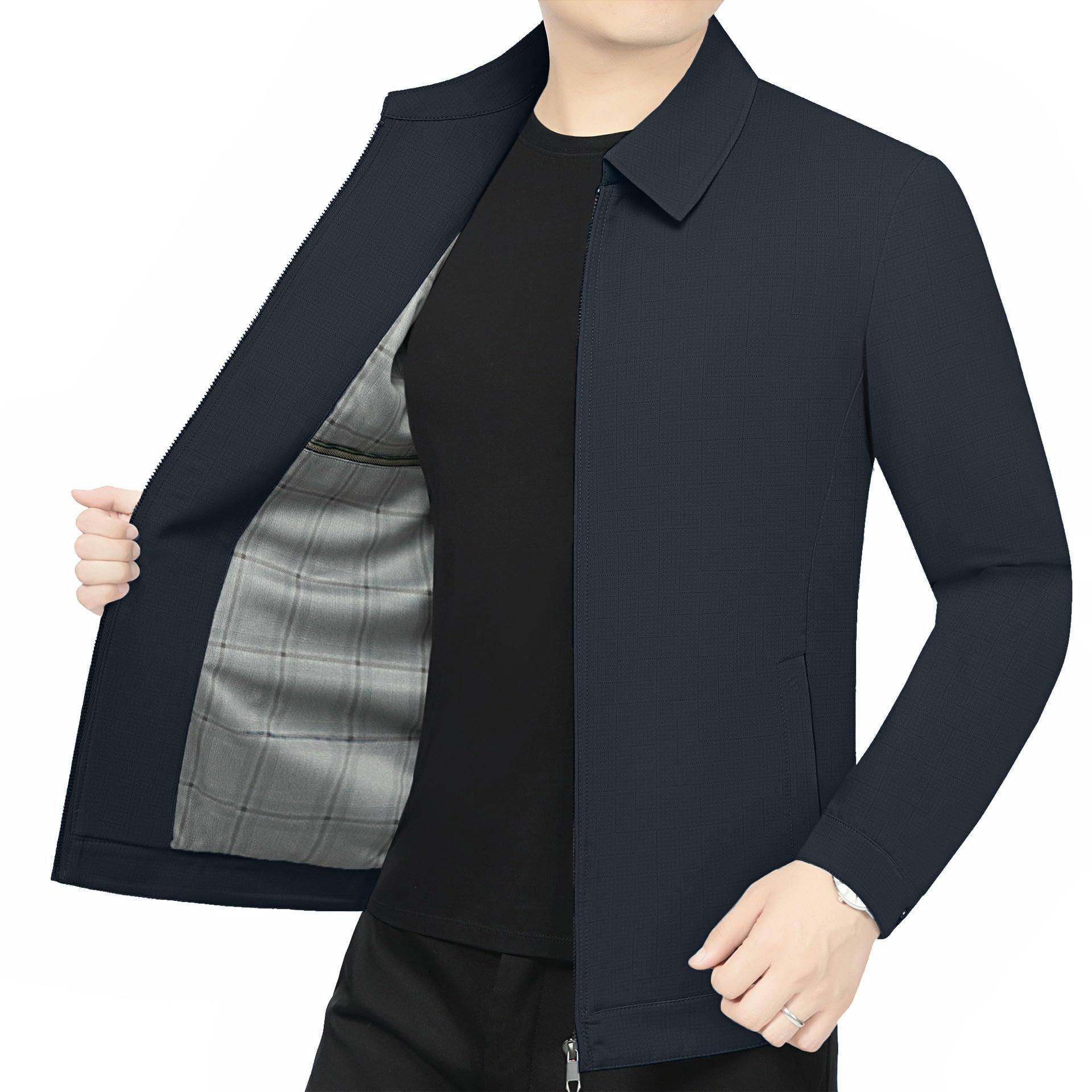 Giacca da uomo primavera autunno colletto alto medievale classico confortevole casual