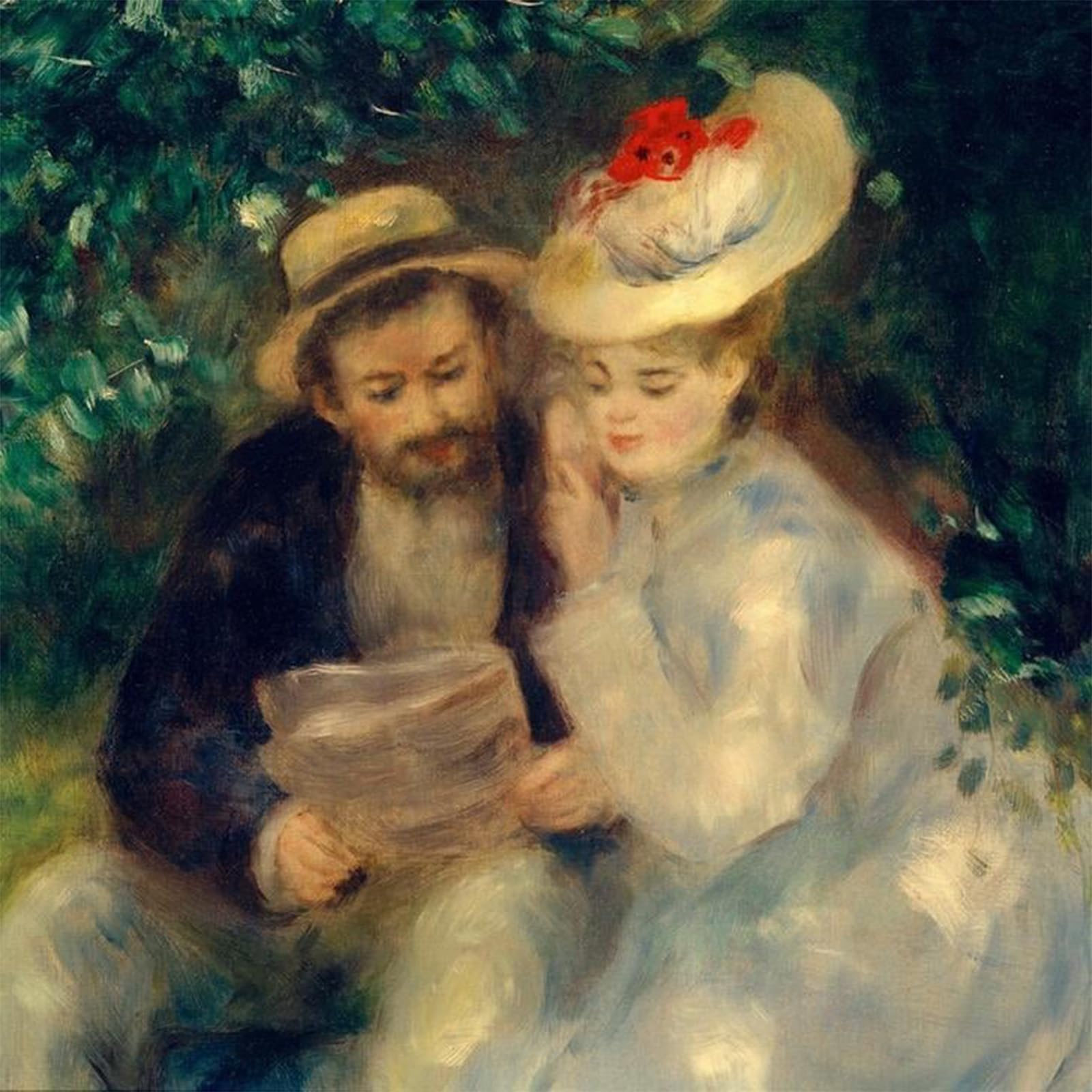 ARTXLXXBN Famous Print Painting Colorful Art Print Geheimnisse by Pierre Auguste Renoir Canvas Art Decorations for Home Decor 60x90cm
