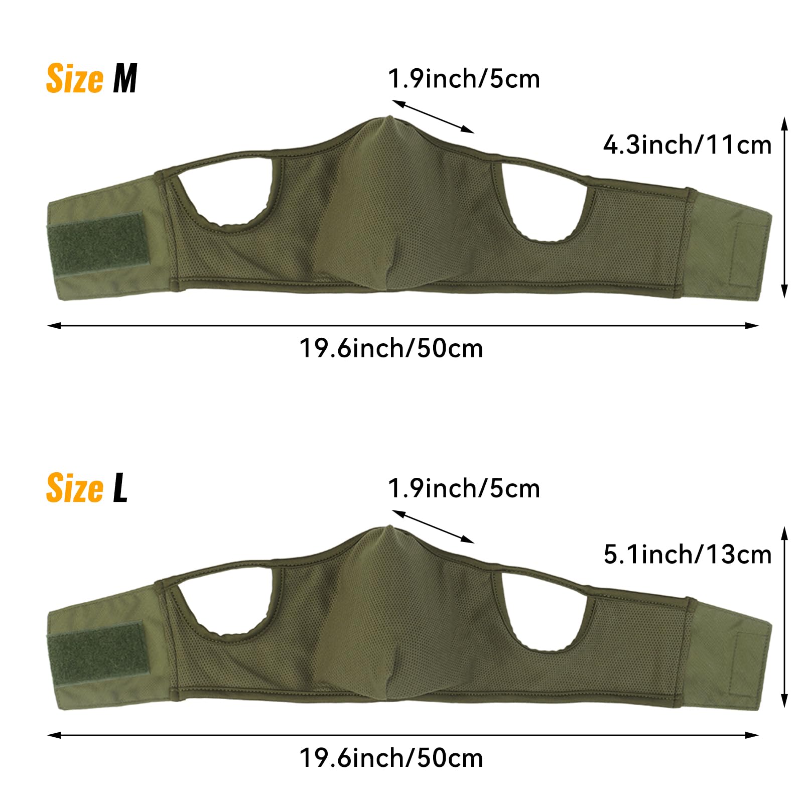 Qavctw Maschera tattica da tiro, pieghevole, per softair, in silicone, traspirante, per esterni, mezza faccia, militare, per tiro, equitazione, arrampicata, paintball, caccia