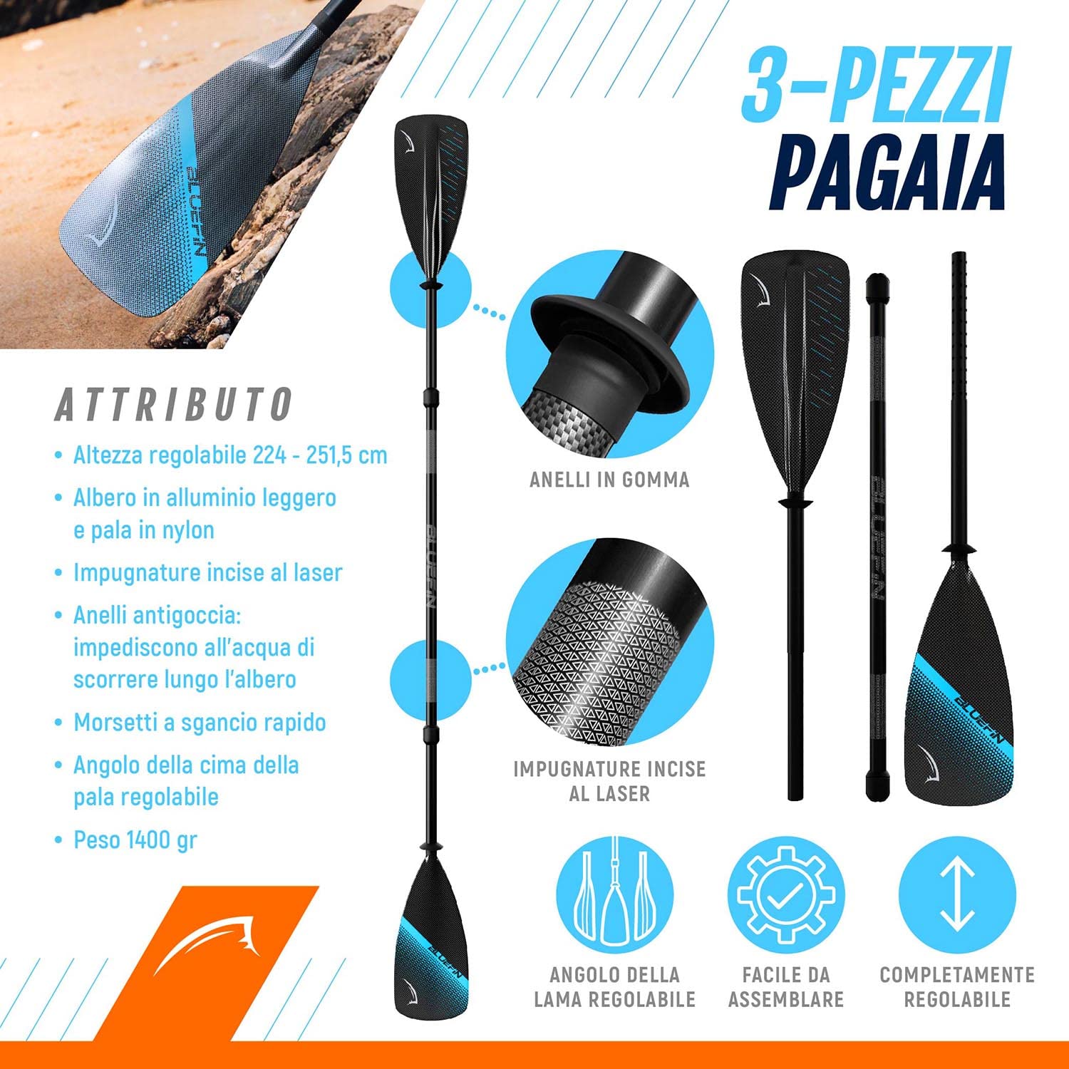 Bluefin Scout e Ranger | Kayak Gonfiabile Alternativo alla Canoa | Disponibile in Due Dimensioni: Scout per 1 Persona e Ranger per 2 Persone