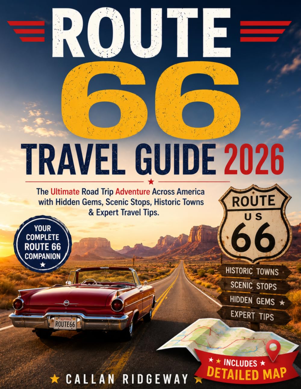 ROUTE 66: The Ultimate Road Trip Adventure Across America with Hidden Gems, Scenic Stops, Historic Towns & Expert Travel Tips