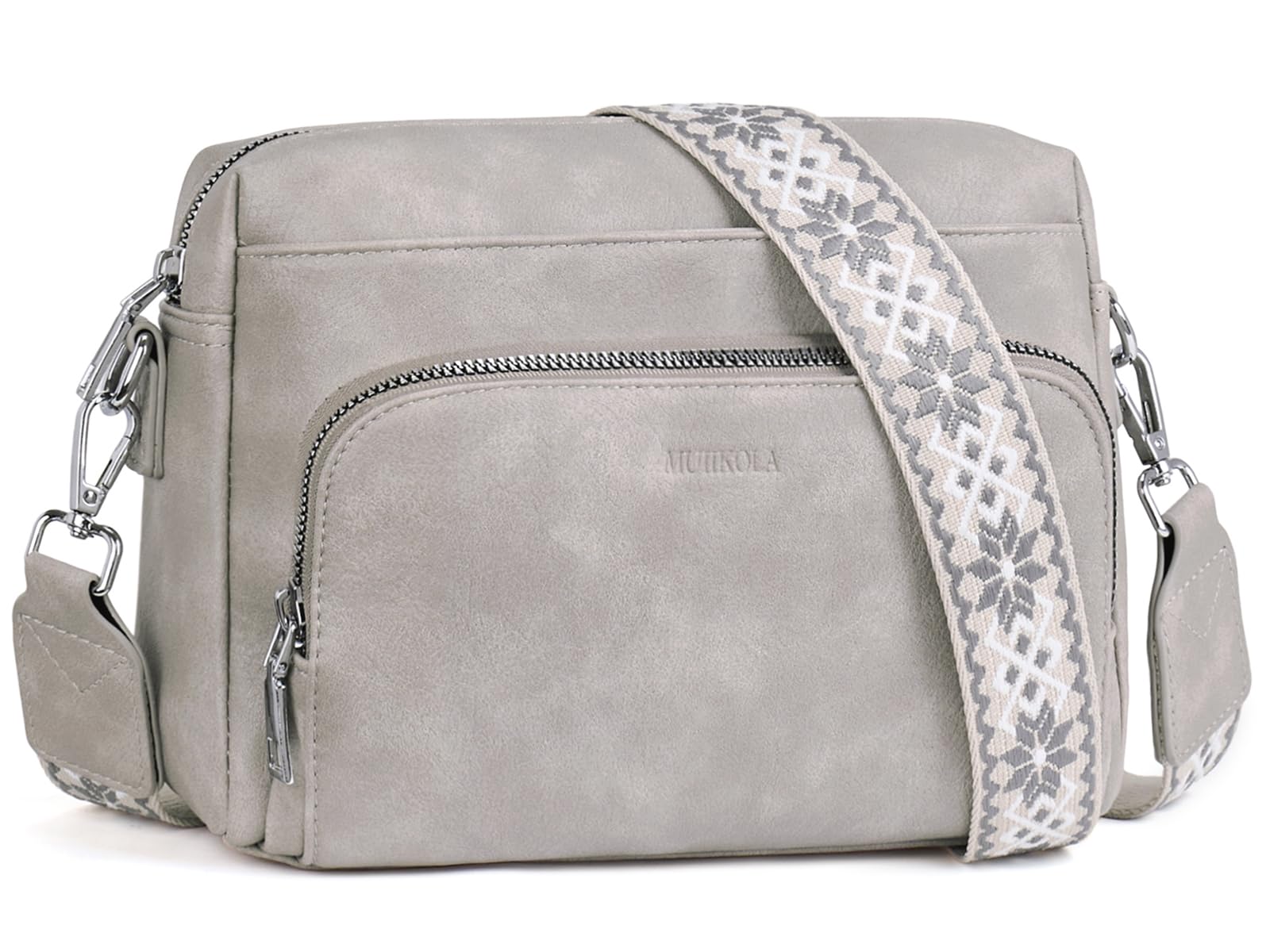 MUIIKOLA Borsa a tracolla da donna, borsa a tracolla da donna, in pelle PU, porta carte di credito e borsa a tracolla, con tracolla regolabile