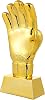 BESPORTBLE Golden Glove Football Trophy: Football Glove Trophy Desktop Soccer Match Award Cups Trophy Prop Soccer Award Cup Abs Golden Soccer Competition Prize