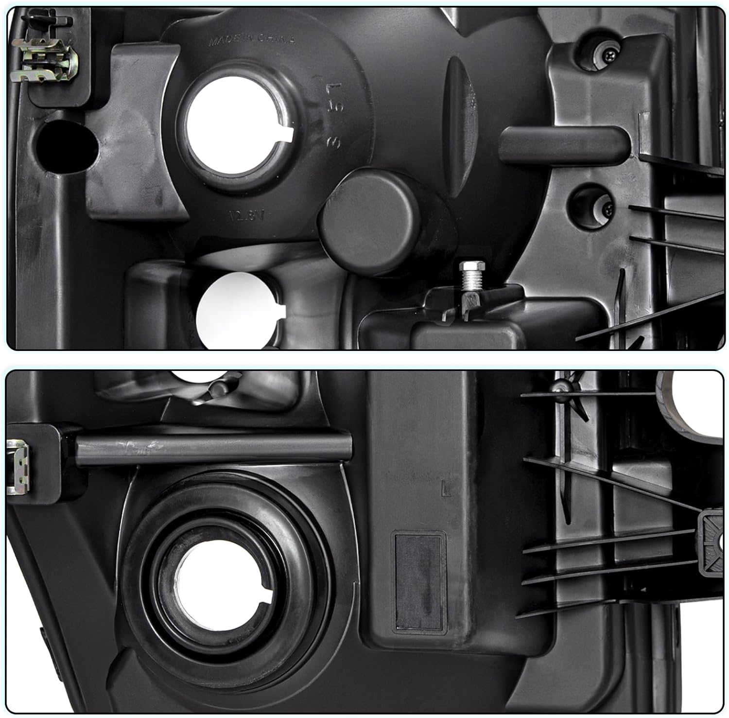 Headlight Assembly Set for 08 09 10 Ford F-250 F-350 F-450 F-550 Super Duty Driver & Passenger Side