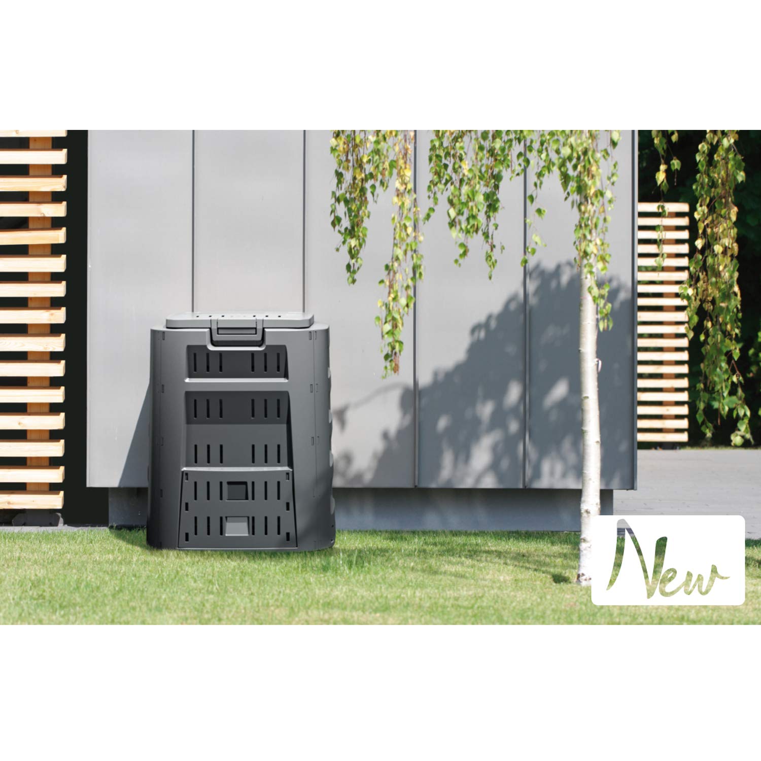 Prosperplast Compostiera Compogreen Negro 320L 80x70x70