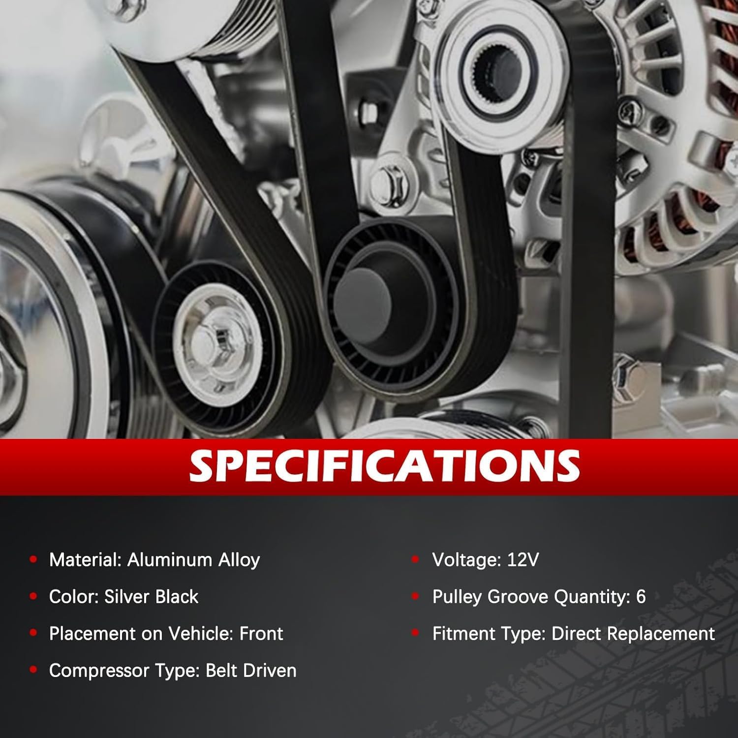 AC Compressor with Clutch Fit for CL500 CL550 CLK55 AMG CLK320 CLK500 CLS55 AMG CLS500 CLS550 S63 AMG S350 S430 S500 S550, 2.6L-6.0L, 2003-2012, Air Condition Compressor