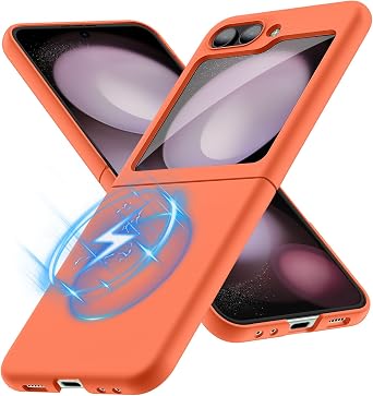 Magnetic for Galaxy Z Flip 6 Case, Matte PC Case for Women