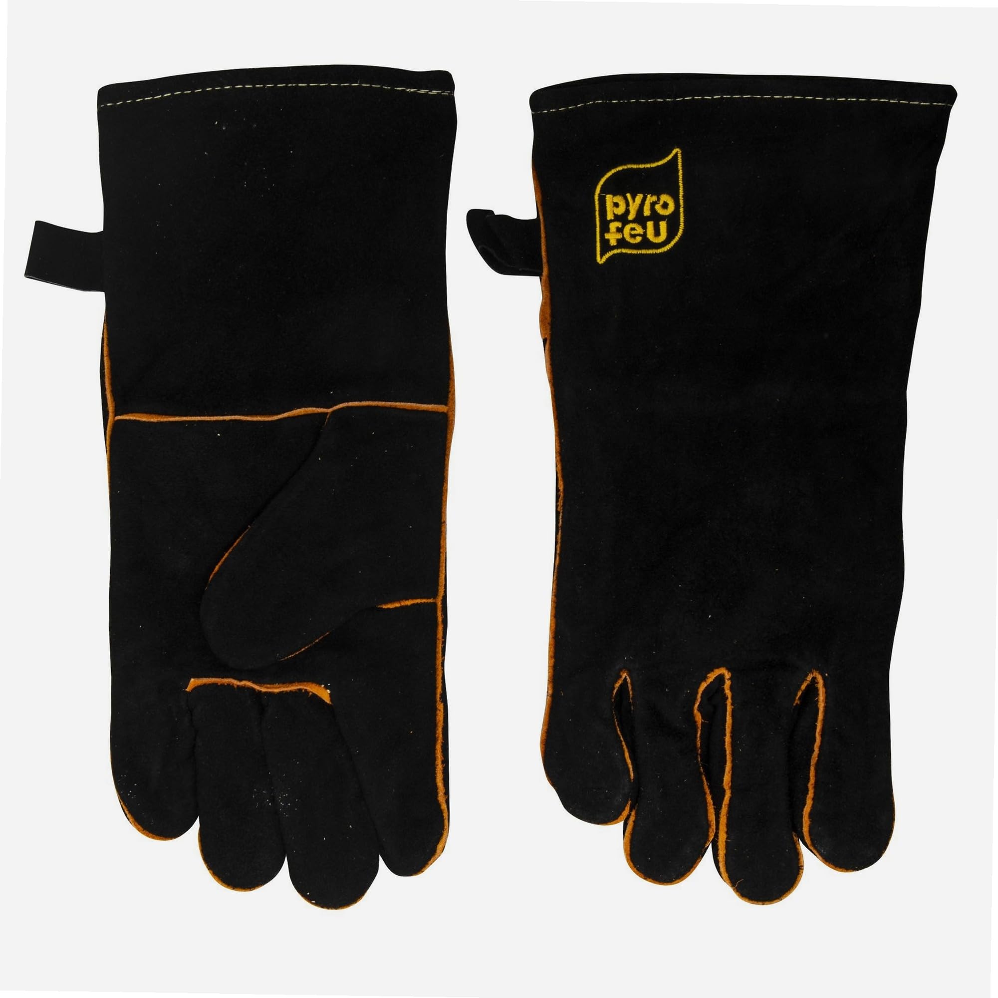 pyrofeu Paire de Gants en Cuir de Protection Anti Chaleur 320g/m2