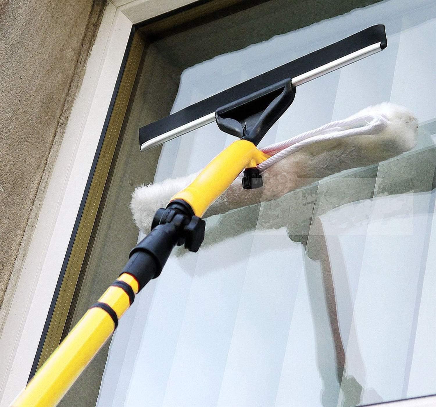 FlickBuyz- 3.5m Telescopic Kit Window Cleaner Removable Squeegee Extendable Conservatory Window Cleaner