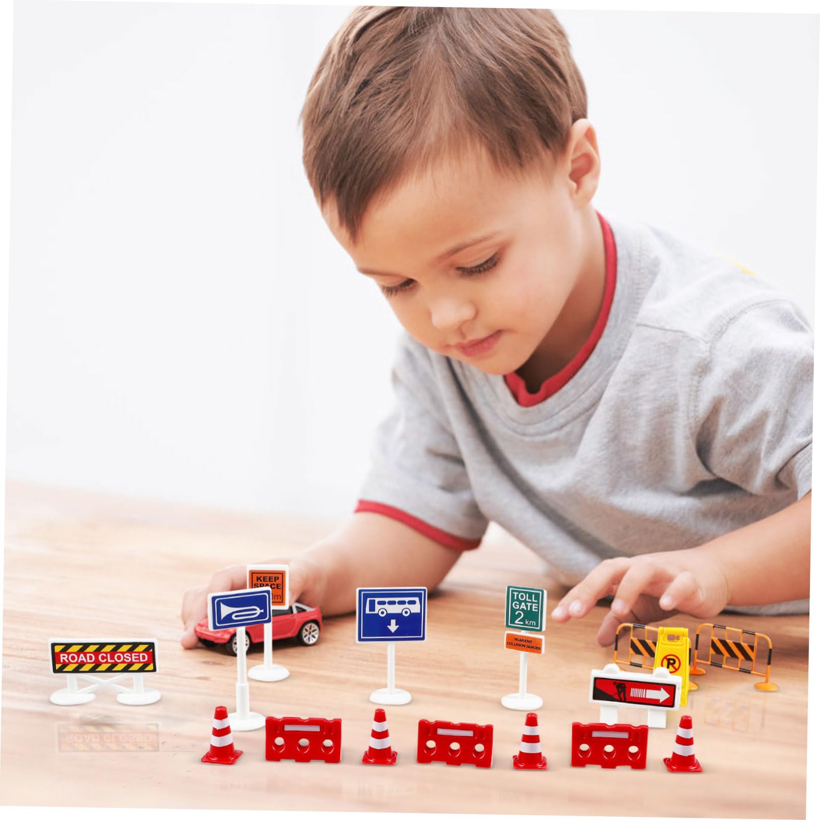 Conjunto interactivo de señales de tráfico: señales de tráfico atractivas para el juego cognitivo y el aprendizaje de los niños 6