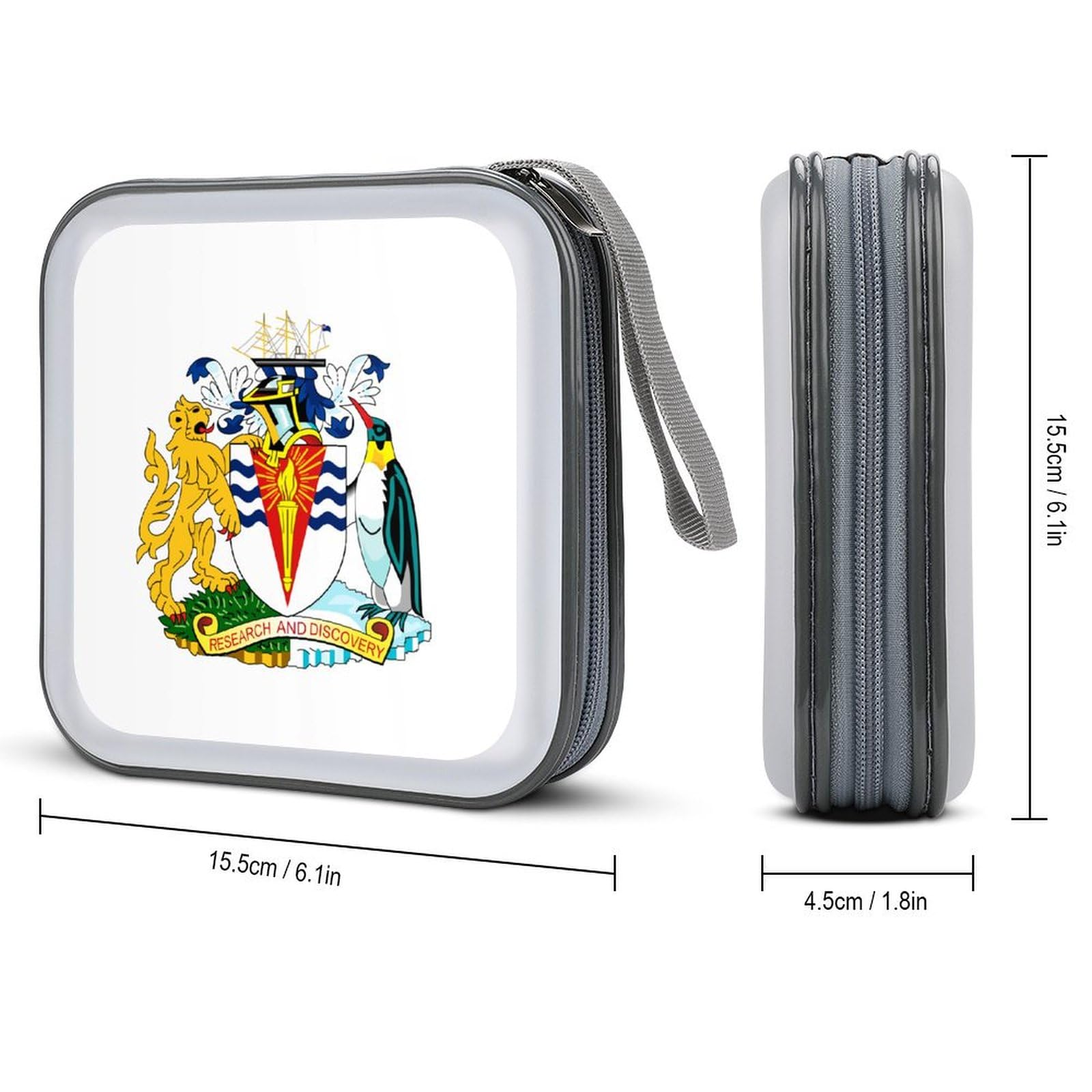 British Antarctic Territory Flag CD Case DVD Storage Case Portable