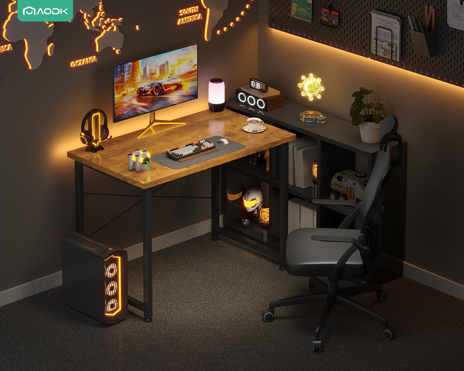 Amazon | AODK デスク 机 pcデスク 幅80cm パソコンデスク小さい