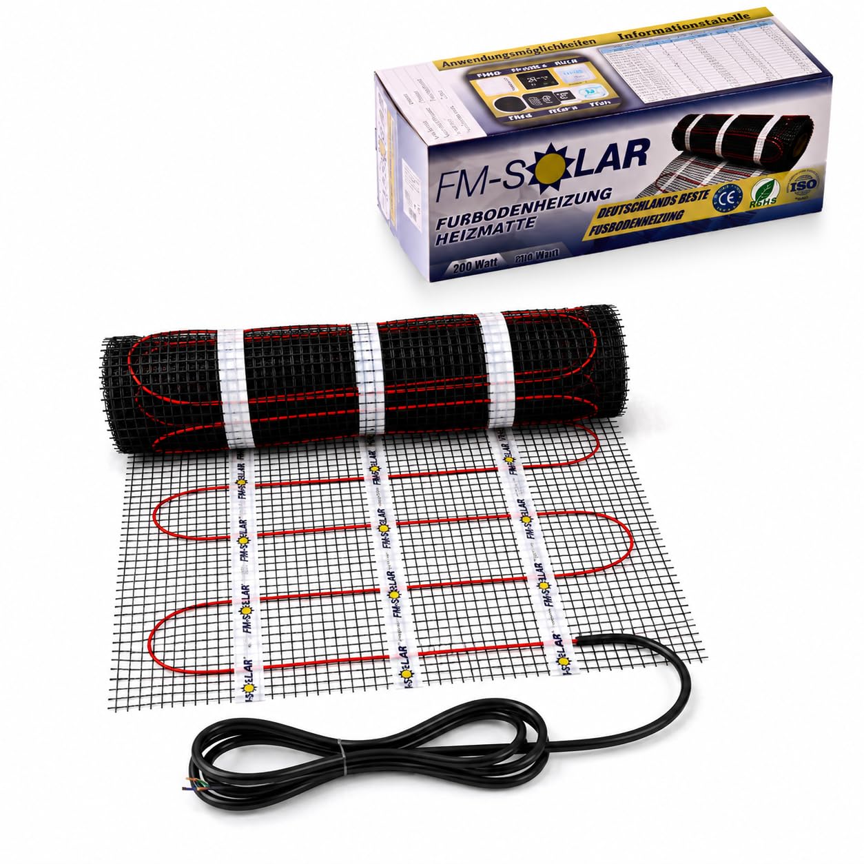 TWiIN - Calefacción eléctrica por suelo radiante (5 m², 200 W/m², sin termostato)