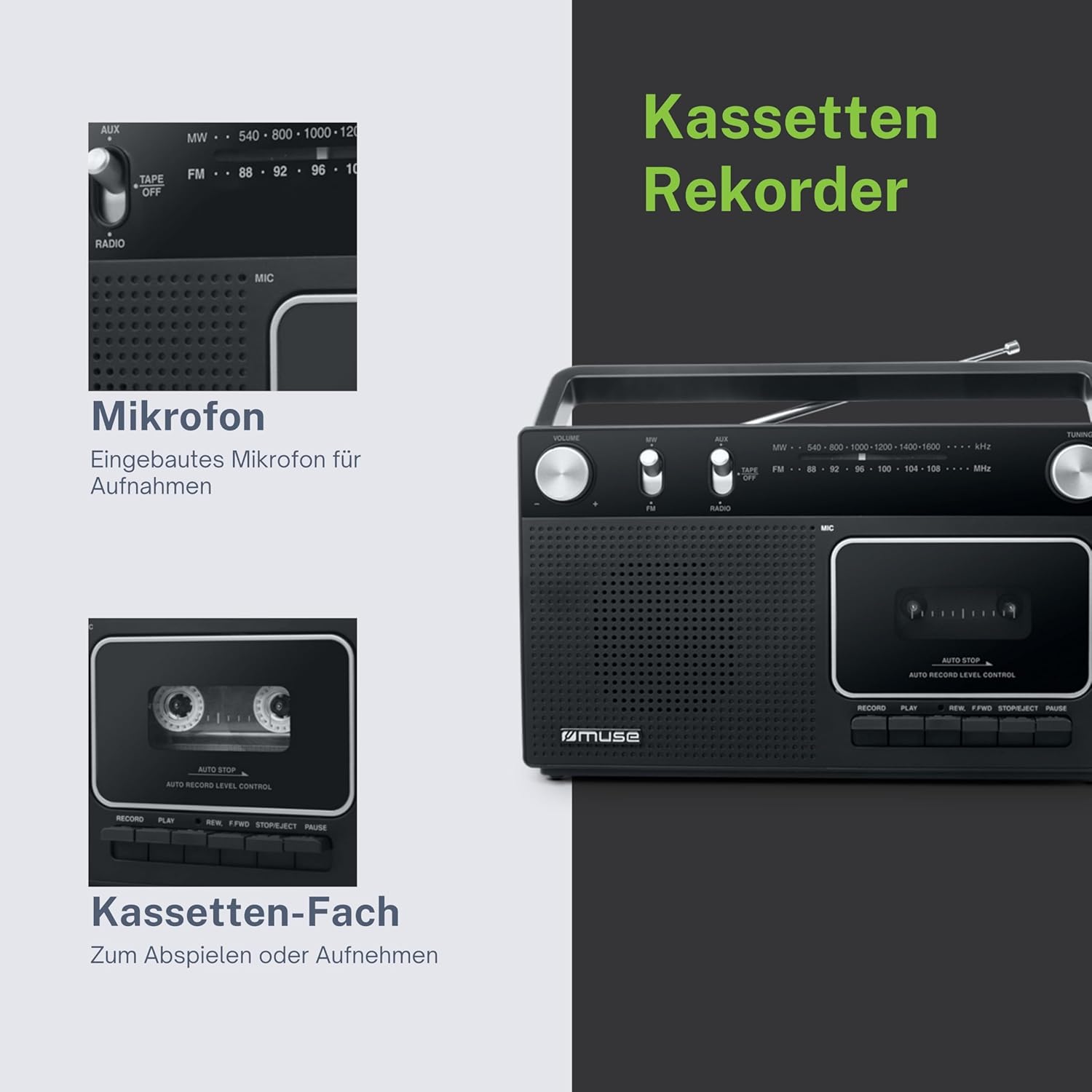 Technical drawing showing the dimensions of the MUSE M-152 RC: 270mm length, 93mm width, 160mm height