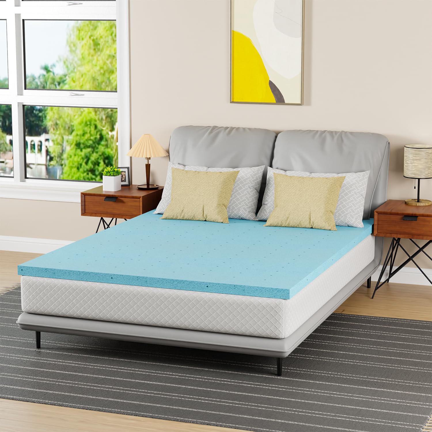 Amazon.com: PayLessHere 2 Inch Gel Memory Foam Mattress Topper/Gel