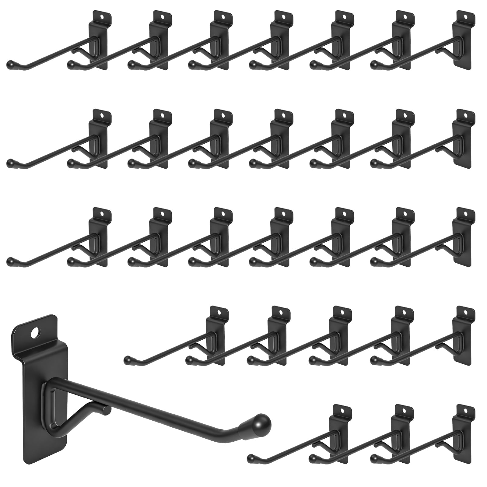 Slatwall Hooks - 50 Pack Heavy Duty -15 Slatwall Hooks - 50 Pack Heavy Duty -15