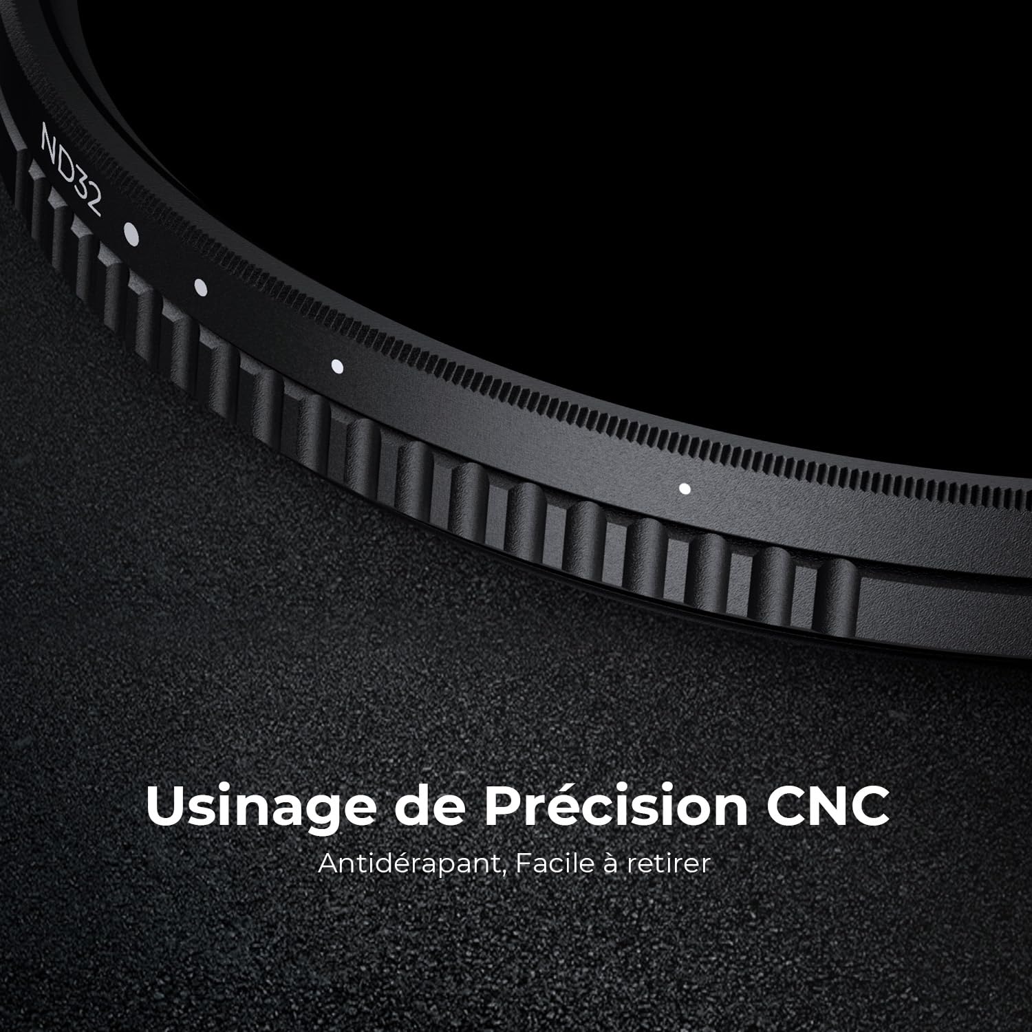 K&F CONCEPT Ø58mm Filtre ND2-ND32 1-5 Stops sans Croix Bleu ND Variable Densité Neutre pour Objectif Appareil Photo (D Série)