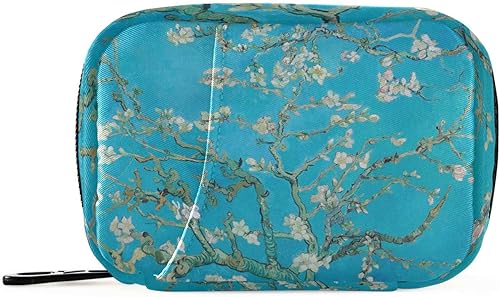 QwThum Lindo organizador de píldoras semanal de viaje, dispensador de píldoras de gran capacidad para 7 días con 8 pastilleros, organizador diario