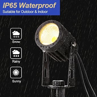 Extendable Low Voltage 6 + 2 Landscape Lights with Transformer