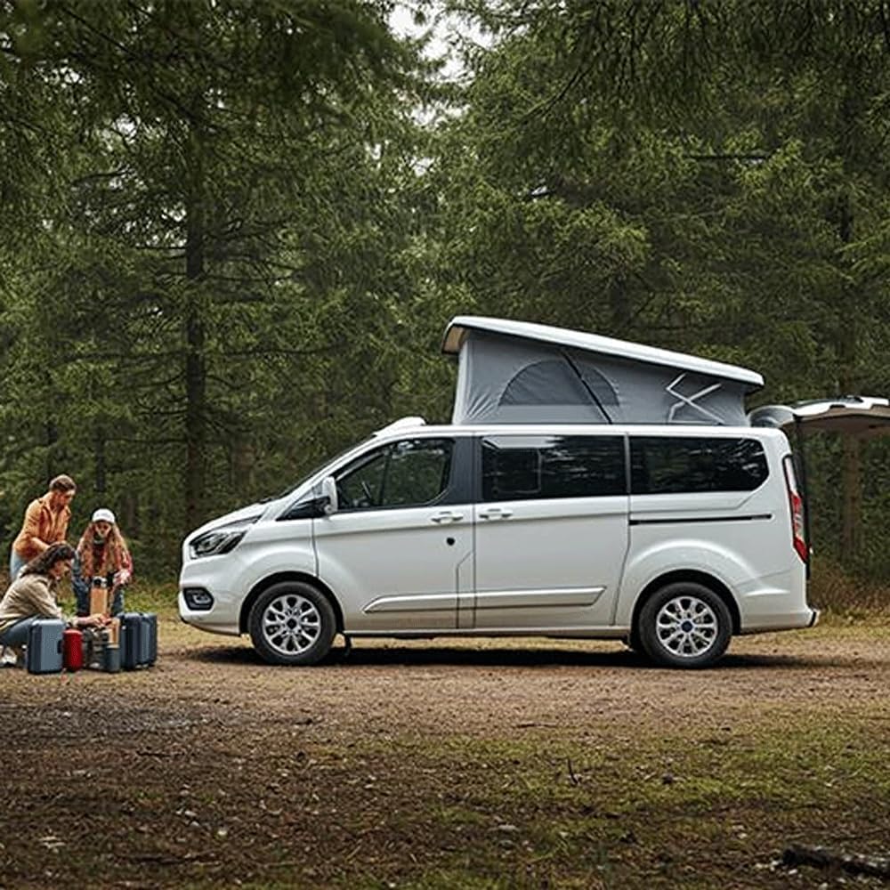 SHOGAZI Materasso Pieghevole per Ford Tourneo Custom | 156/120 x 192 x 12 cm | Schiuma Fredda & Cotone 100% Oeko-TEX® | Made in Germany | Vincitore Test